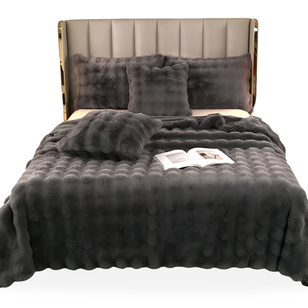 Fleecedecke im Karierten Design
