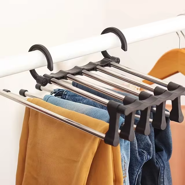 Hosenorganizer Regal | Maximieren Sie den Platz im Kleiderschrank mit robustem Mehrschicht-Speicher