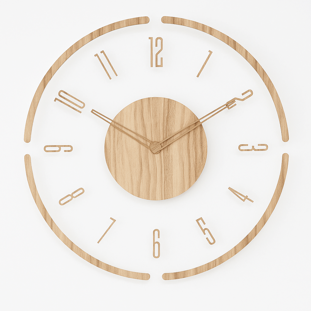 Runde Wanduhr