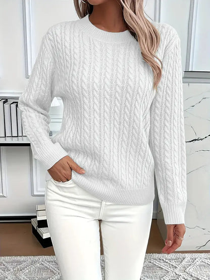 Becky | Strickpullover mit Zopf