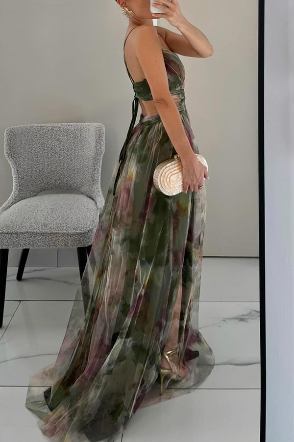 Elanisse | Wunderschönes Blumendesign Maxikleid