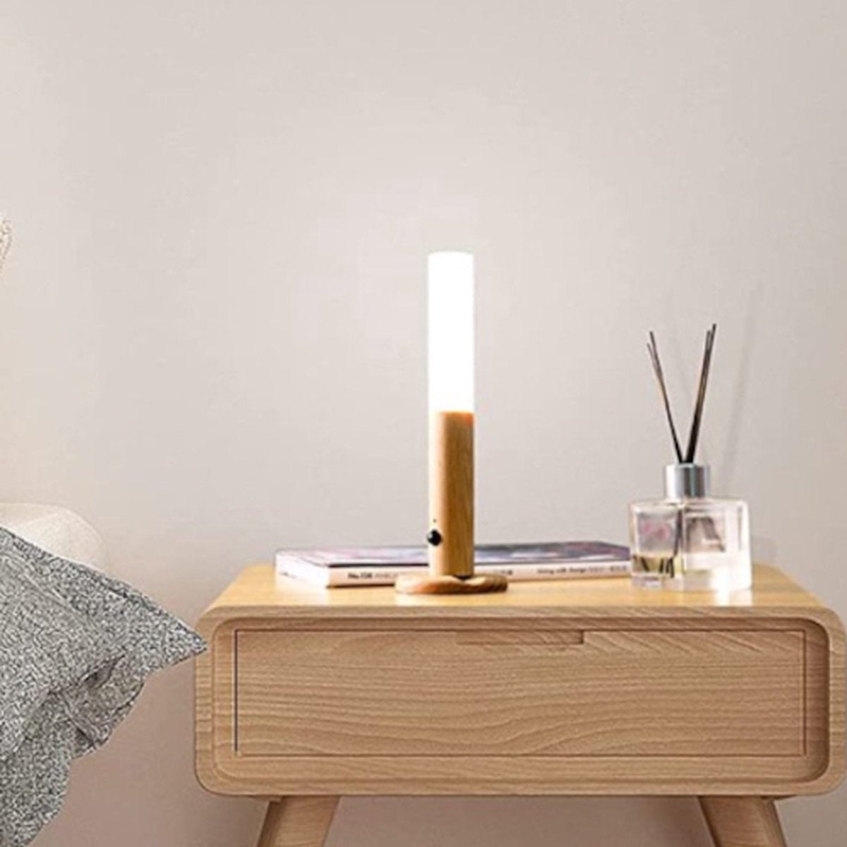 Smart Holz Nachtlicht | Automatische Beleuchtung überall ohne Kabel
