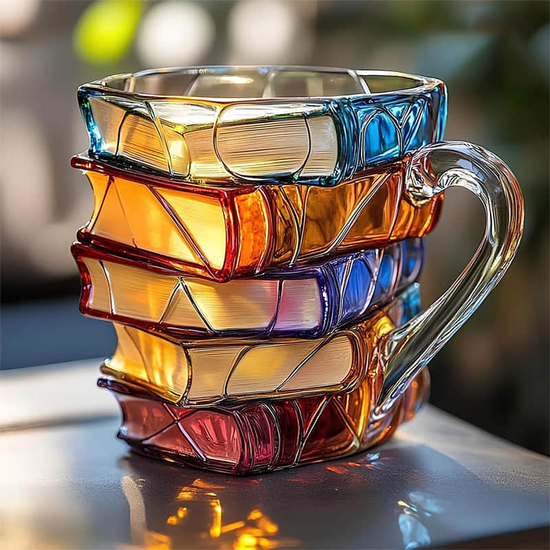 Original Handgefertigte 3D Leseglück-Tasse