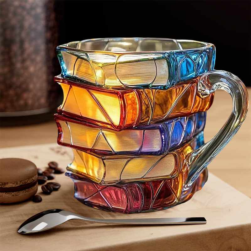 Original Handgefertigte 3D Leseglück-Tasse