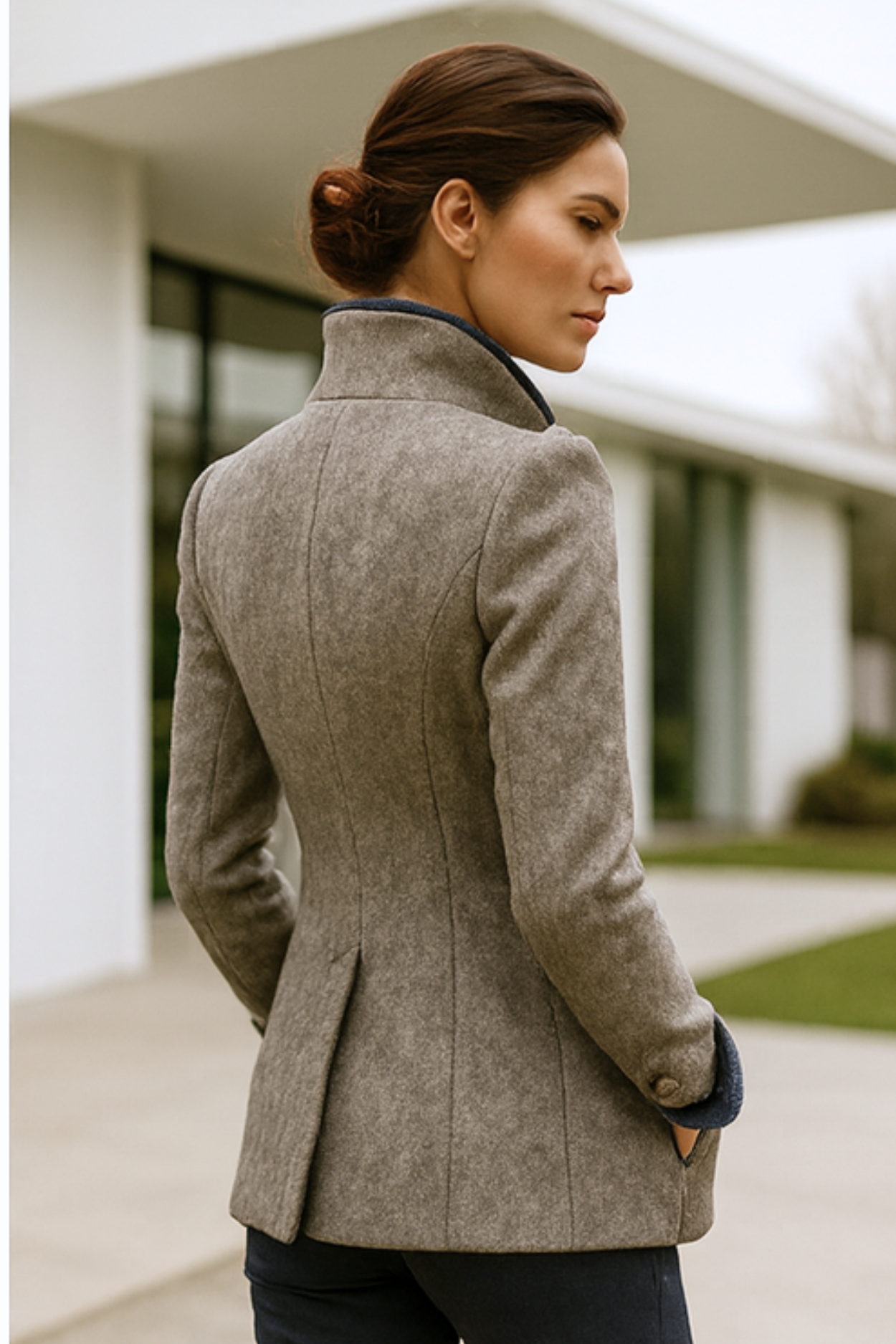 Valerie | Hochkragen-Cashmere-Cardigan