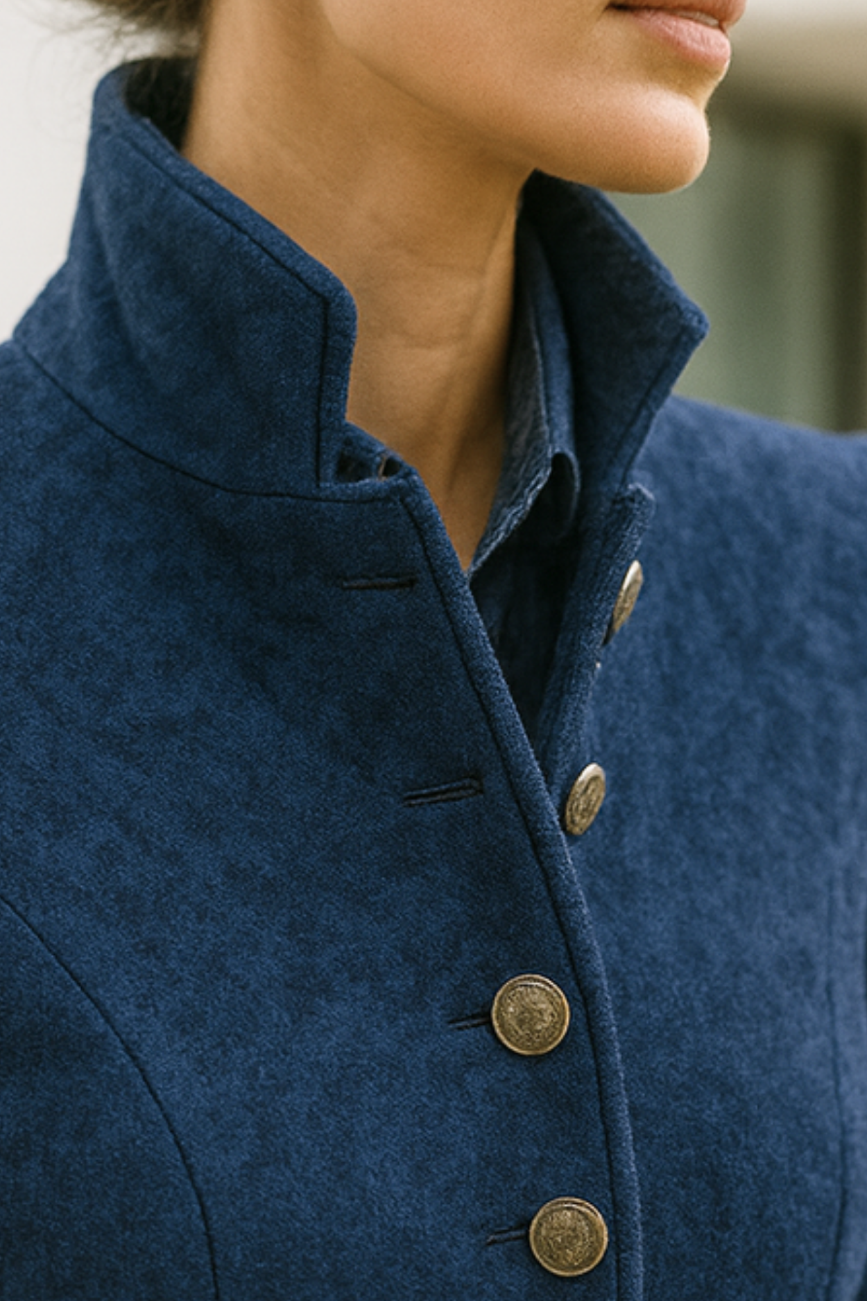 Valerie | Hochkragen-Cashmere-Cardigan