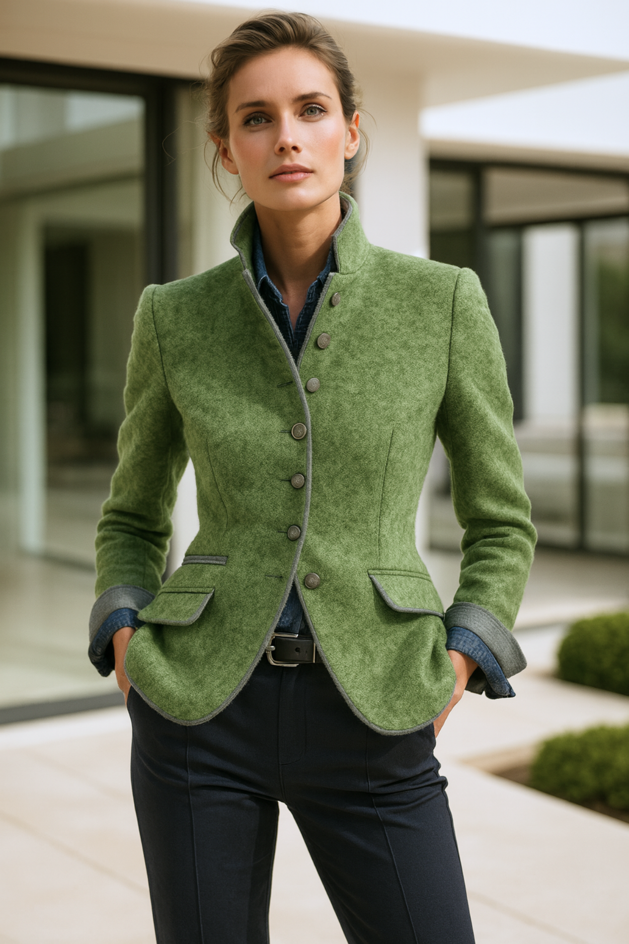 Valerie | Hochkragen-Cashmere-Cardigan