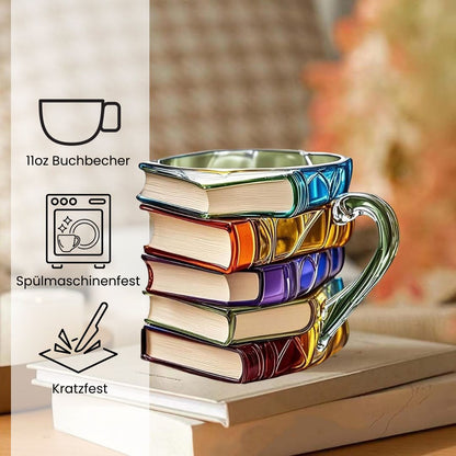 Original Handgefertigte 3D Leseglück-Tasse