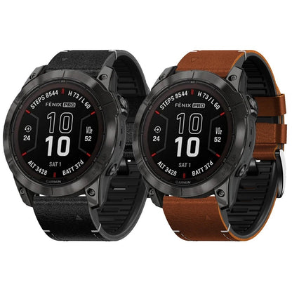 TPU + Lederarmband für Garmin Fenix 8 7X 6XPro