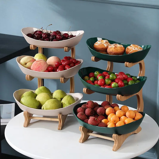 2- und 3-stufige ovale Obstschale