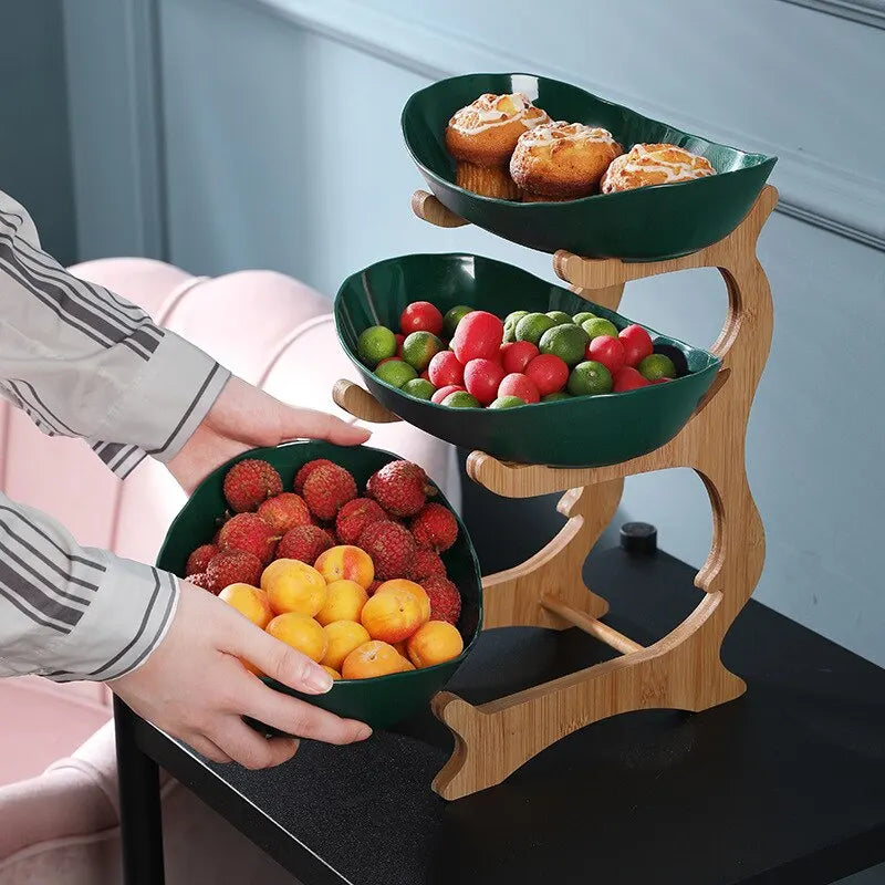 2- und 3-stufige ovale Obstschale