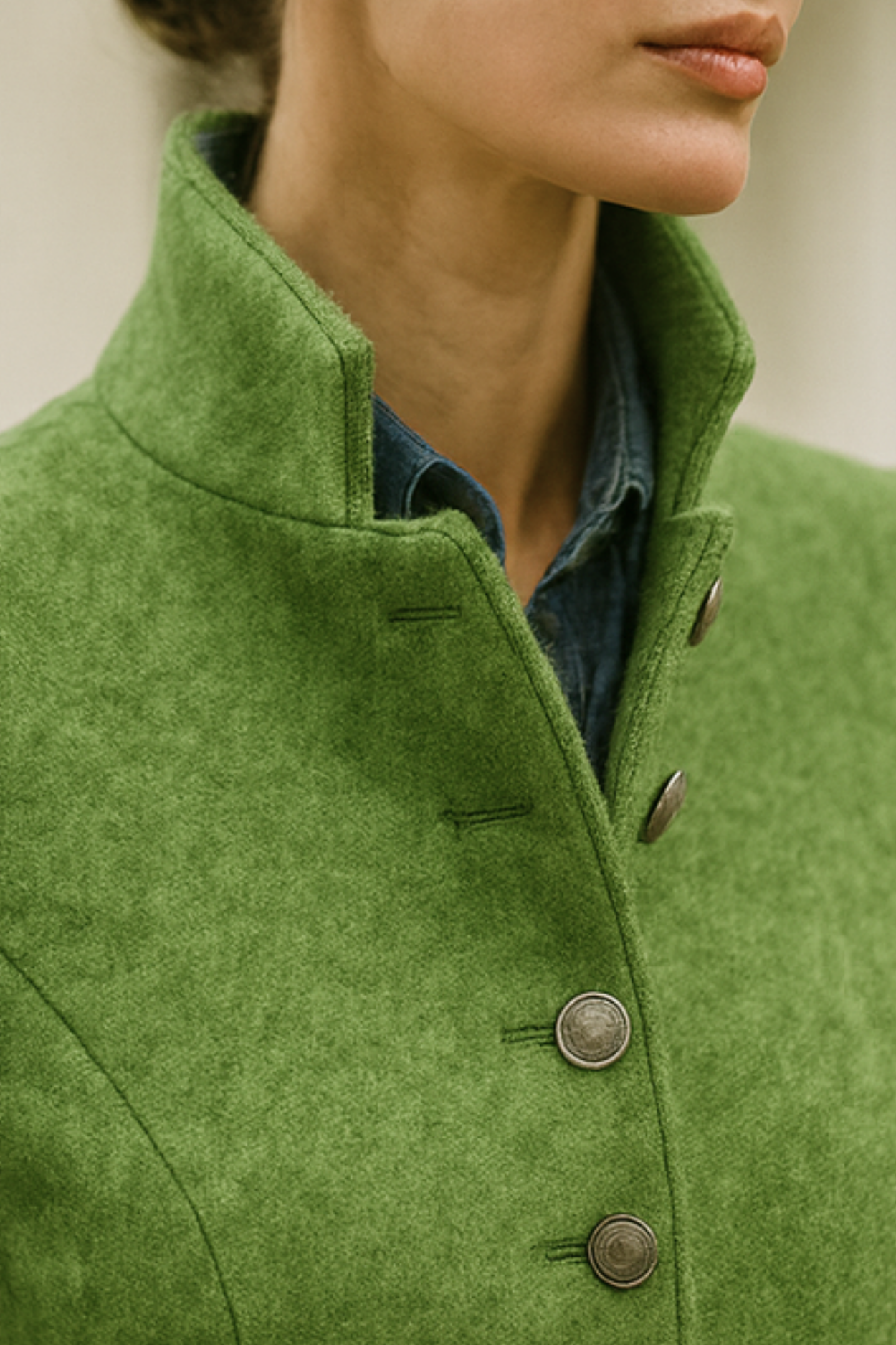 Valerie | Hochkragen-Cashmere-Cardigan