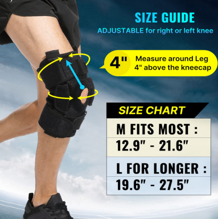 Flexor | Anpassbare Scharnier-Kniebandage für Meniskusschaden