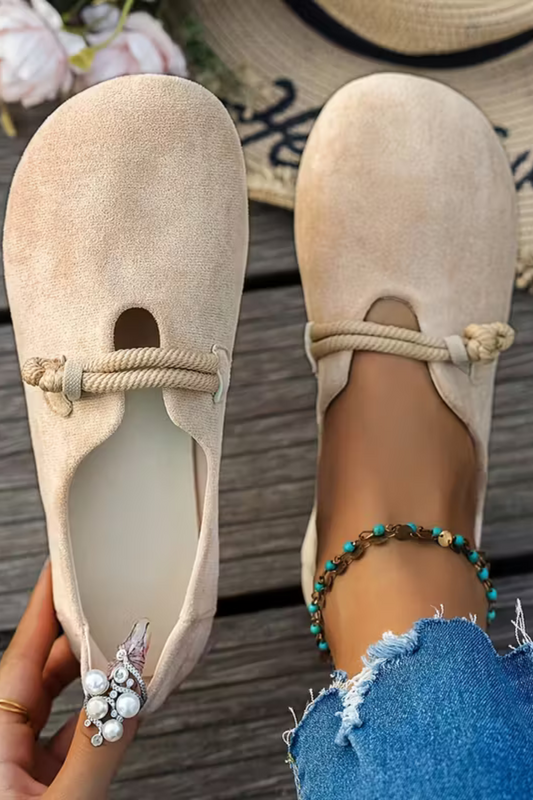 Beige Marjorie Bequeme Slip-On Shoes