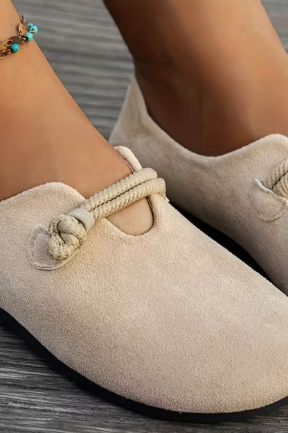 Beige Marjorie Bequeme Slip-On Shoes