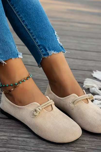 Beige Marjorie Bequeme Slip-On Shoes