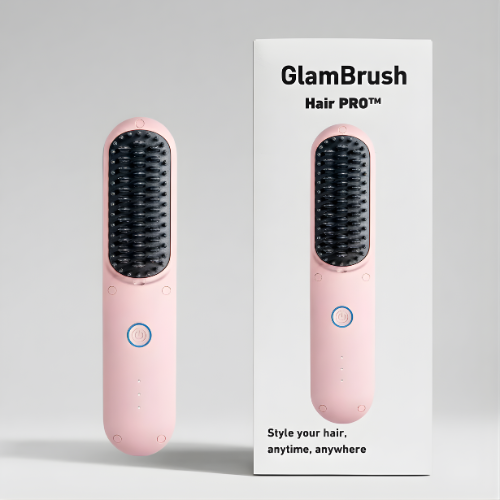 GlamBrush Pro™ - Glatt, Sleek und Stylisch in Minuten