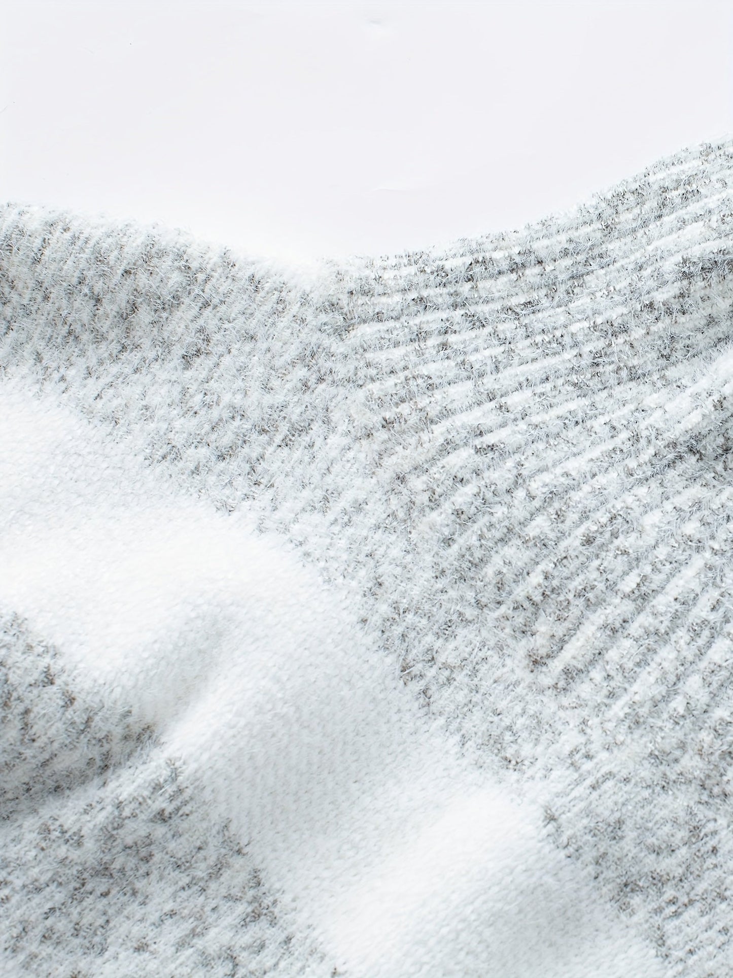 Gemütlicher gestreifter Rollkragenpullover für Damen