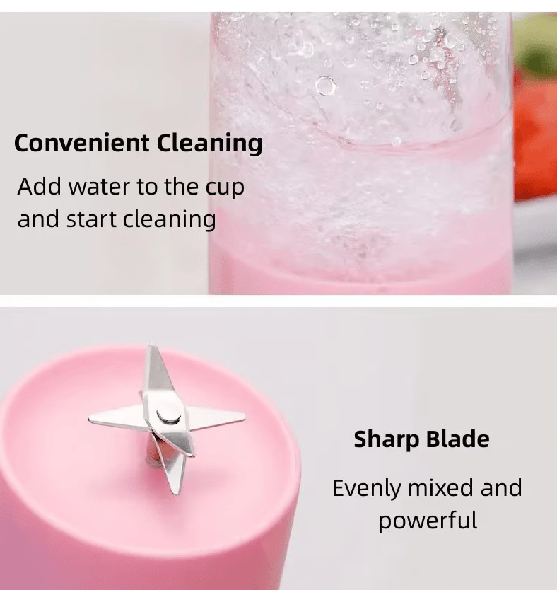 BlendMate Tragbarer Mixer - 2-in-1 Smoothie Maker & Flasche Frische Getränke Unterwegs - 50% RABATT