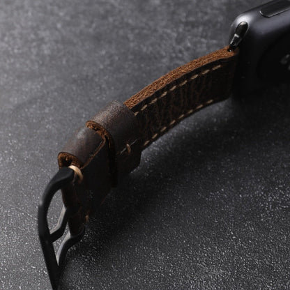 Handgefertigtes Erstklassiges Rindslederarmband für die Apple Watch