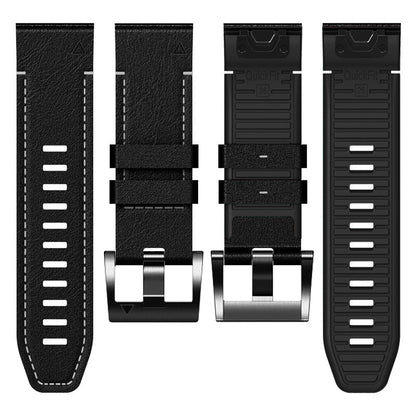 TPU + Lederarmband für Garmin Fenix 8 7X 6XPro