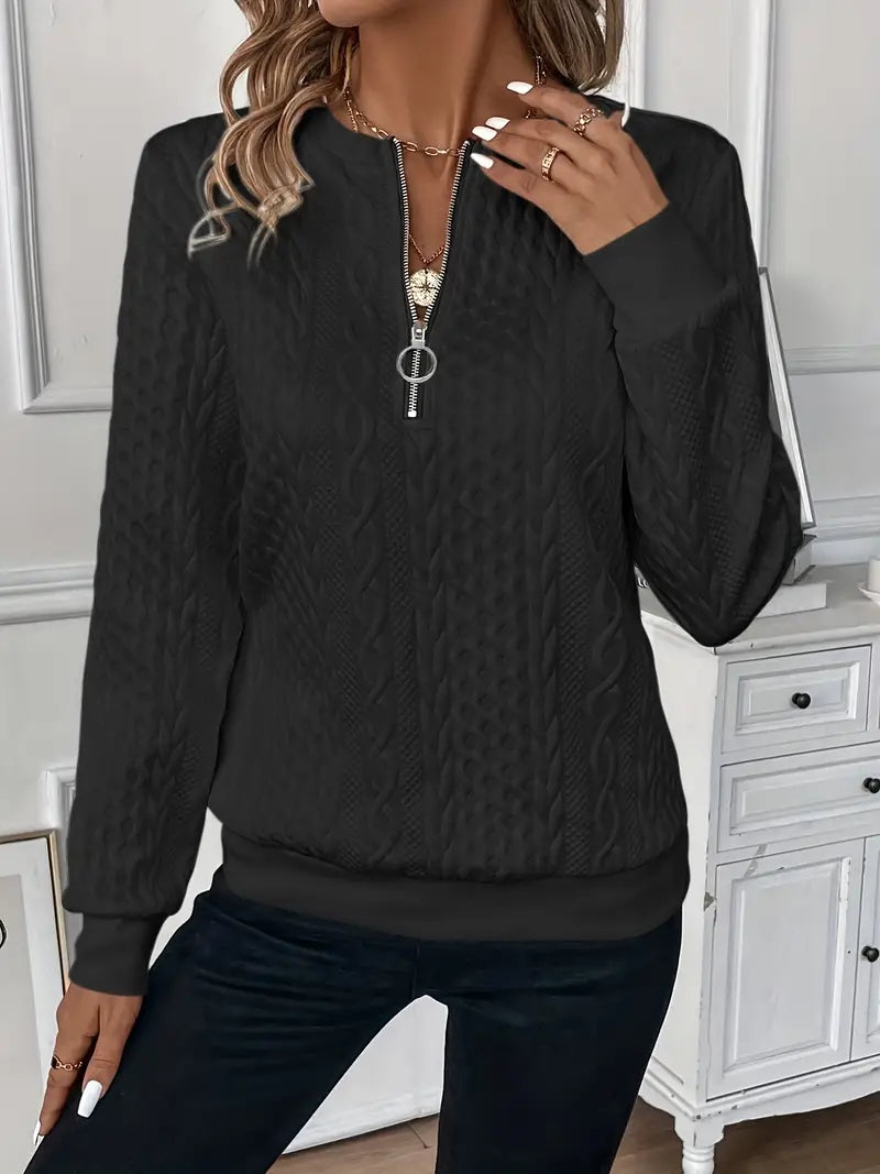Evi | Pullover mit Reißverschluss