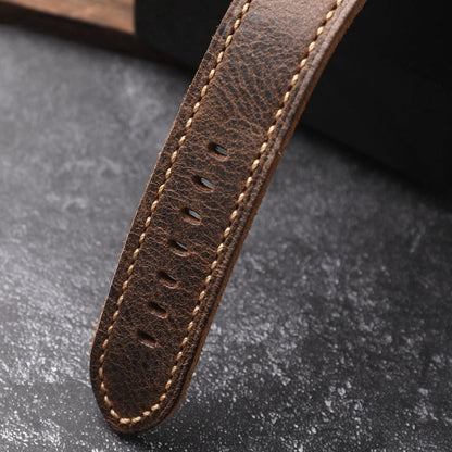 Handgefertigtes Erstklassiges Rindslederarmband für die Apple Watch