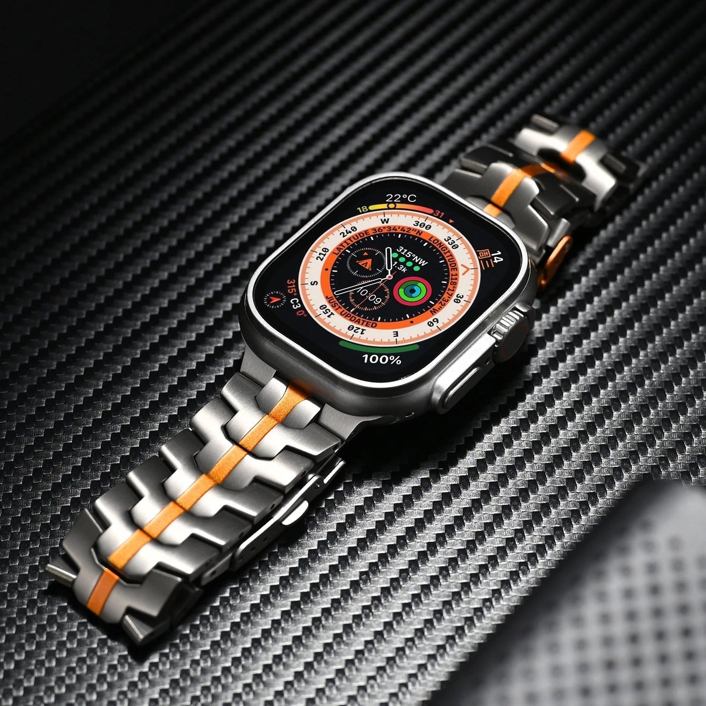 Keith Lane | Luxuriöses Titan-Armband für die Apple Watch