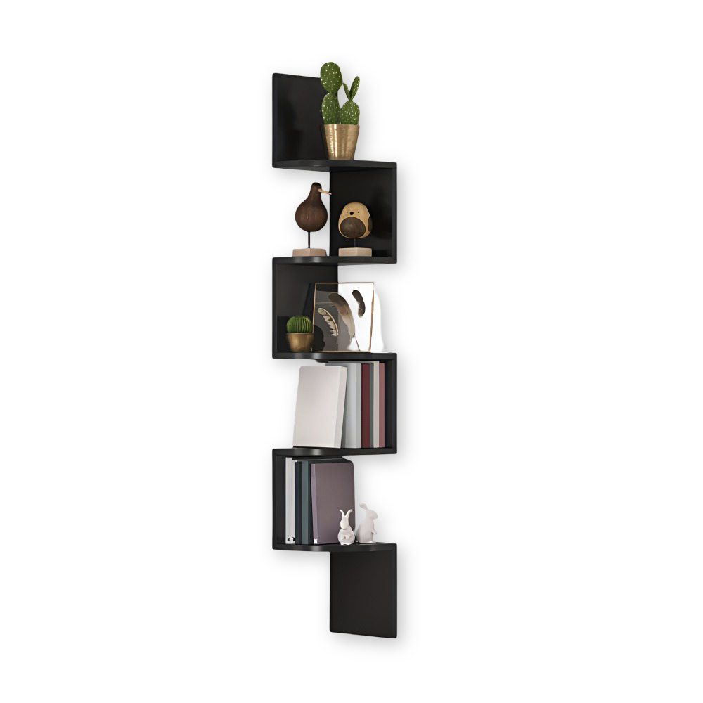 5-Tier Ecke-Wandregal