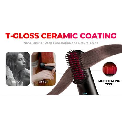 GlamBrush Pro™ - Glatt, Sleek und Stylisch in Minuten
