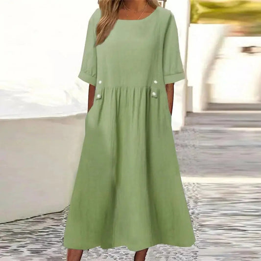 Lucrezia | Stilvolles, Luftiges Midikleid für Jede Gelegenheit