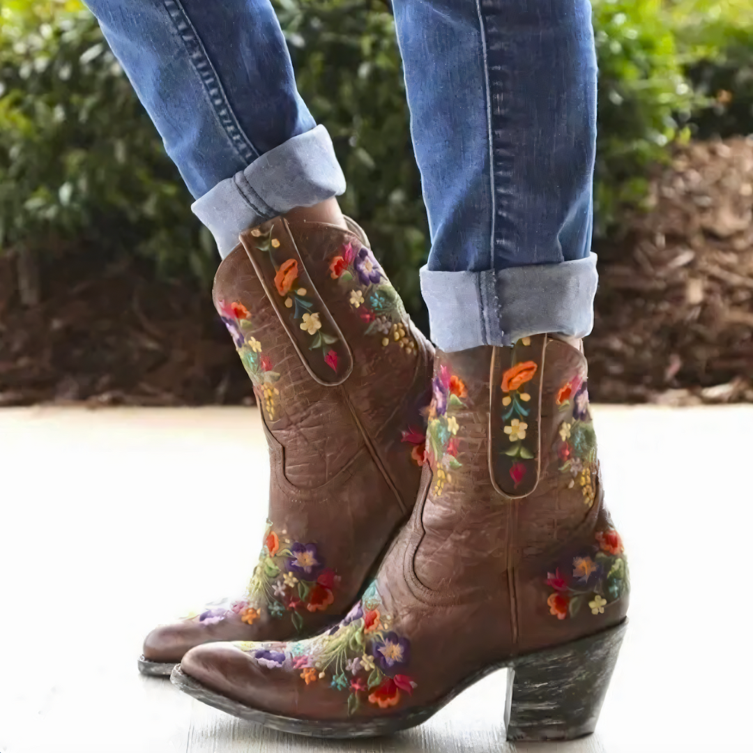 Wetterfeste Cowgirl-Stiefel - Carlyn