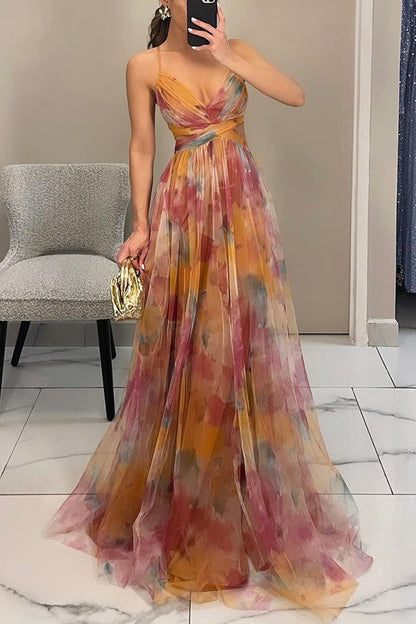 Elanisse | Wunderschönes Blumendesign Maxikleid