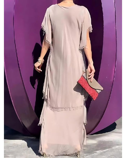 Sofia | Elegantes V-Ausschnitt Kleid für jeden Anlass
