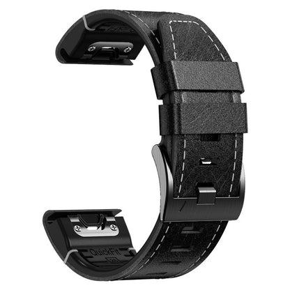 TPU + Lederarmband für Garmin Fenix 8 7X 6XPro