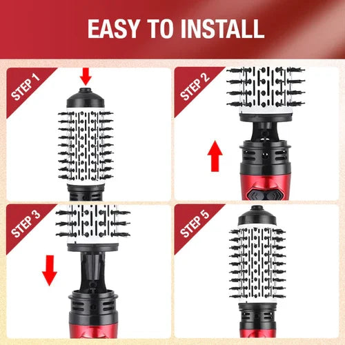 LuxeWave™ - Professionelle Styling-Haartrocknerbürste (45% RABATT)