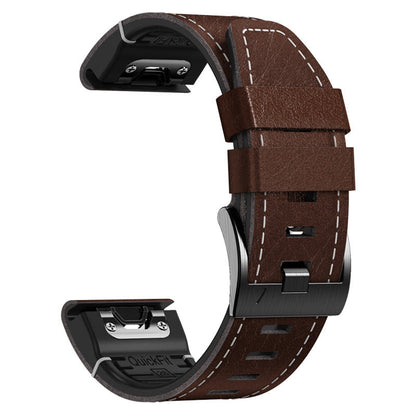 TPU + Lederarmband für Garmin Fenix 8 7X 6XPro