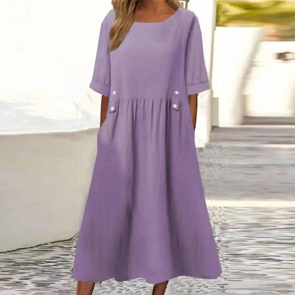 Lucrezia | Stilvolles, Luftiges Midikleid für Jede Gelegenheit