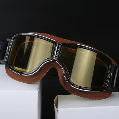 Vintage Motorbrille | Stilvoller Schutz für jede Fahrt