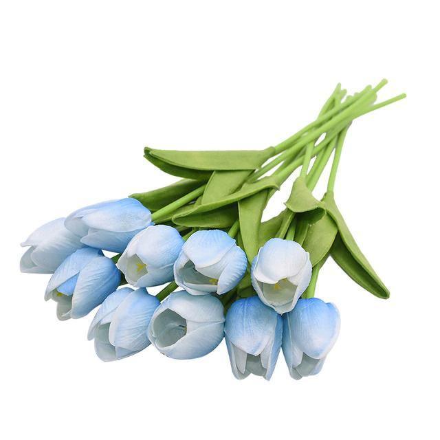 10-teiliges Set Kunstblumen Tulpen