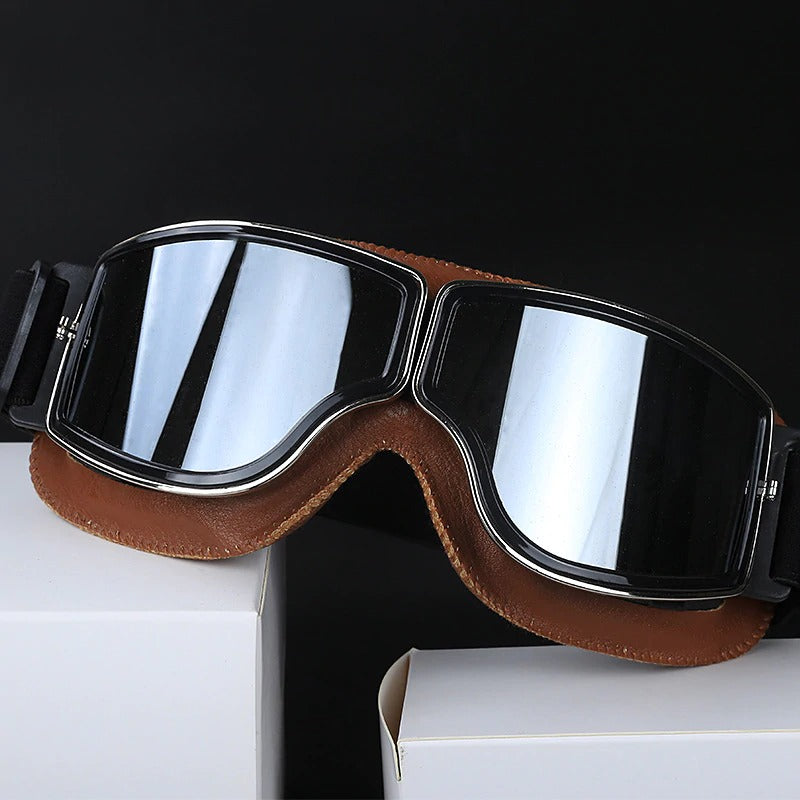 Vintage Motorbrille | Stilvoller Schutz für jede Fahrt