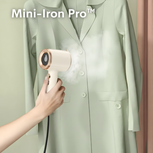 Mini-Iron Pro™ – Mühelos faltenfreie Kleidung überall