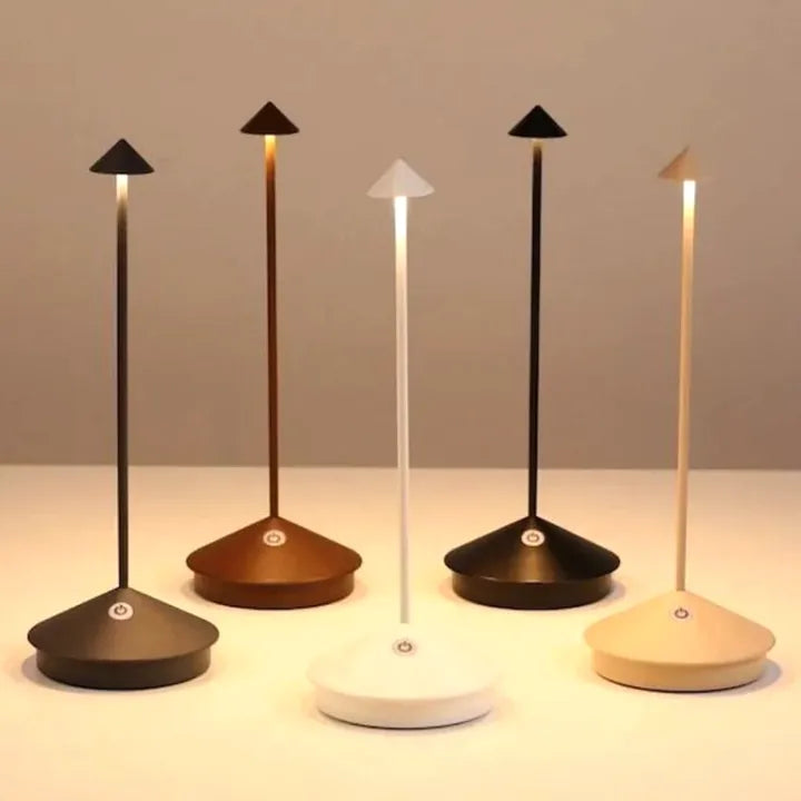 ModernCandle | Elegante kabellose LED-Tischlampe für drinnen und draußen