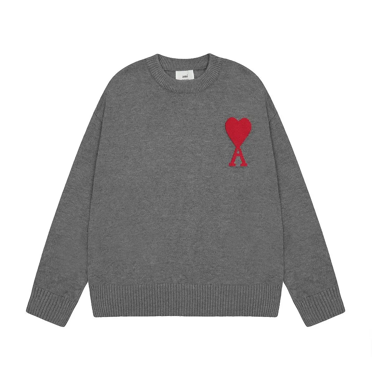 AMITALIE | Luxuriöser Unisex-Pullover mit ikonischem Herzen aus 100% Wolle