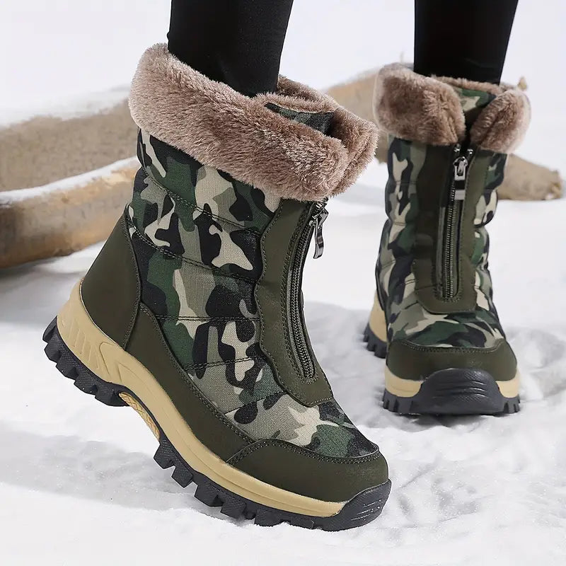 Damen Camouflage Schnee Stiefel - Melissa