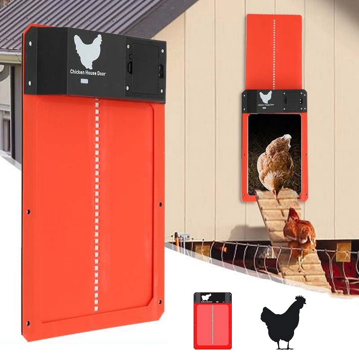 Automatische Hühnerklappe mit Timer und Lichtsensor | Sichere und zeitsparende Türlösung für den Hühnerstall