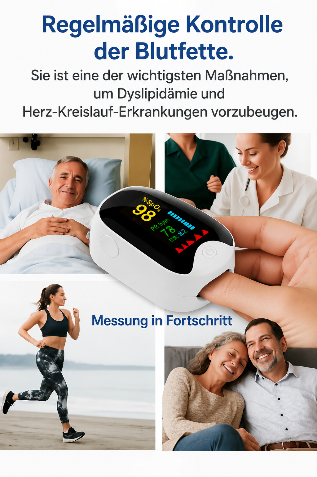 Nicht-invasiver Blutzucker-Monitor 5-Sekunden-Ausgabe | - 99% Genauigkeit 8-1