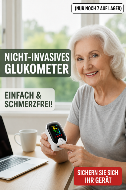 Nicht-invasiver Blutzucker-Monitor 5-Sekunden-Ausgabe | - 99% Genauigkeit 8-1