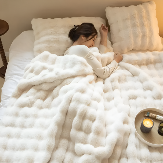Karierte Kuscheldecke