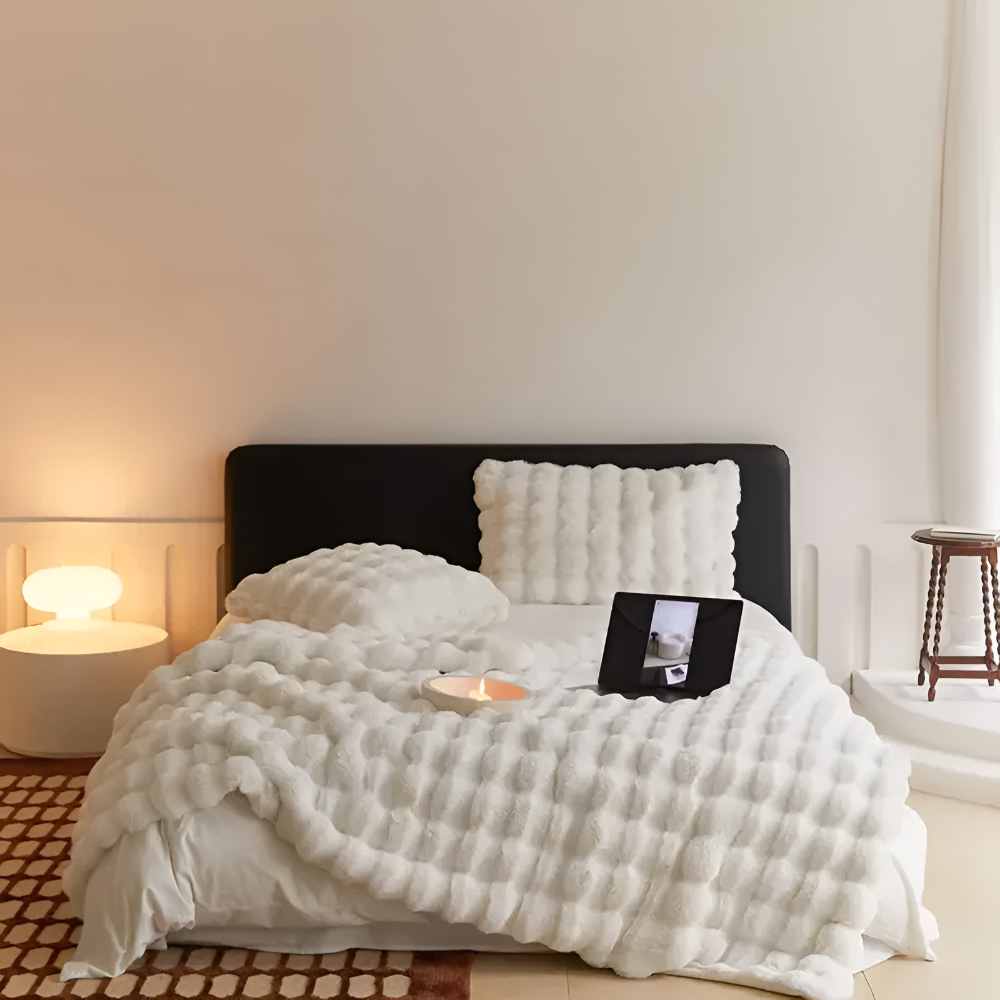 Karierte Kuscheldecke